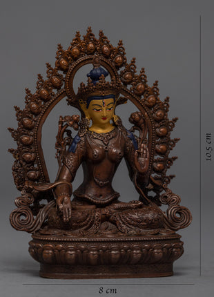 Mini White Tara Statue | Buddhist Deity White Tara Statue
