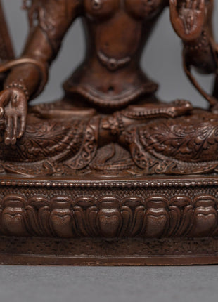 Mini White Tara Statue | Buddhist Deity White Tara Statue