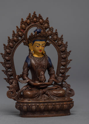 Amitayus Machine-Made Statue | Miniature Buddhist Deity Art
