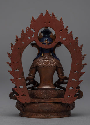 Amitayus Machine-Made Statue | Miniature Buddhist Deity Art