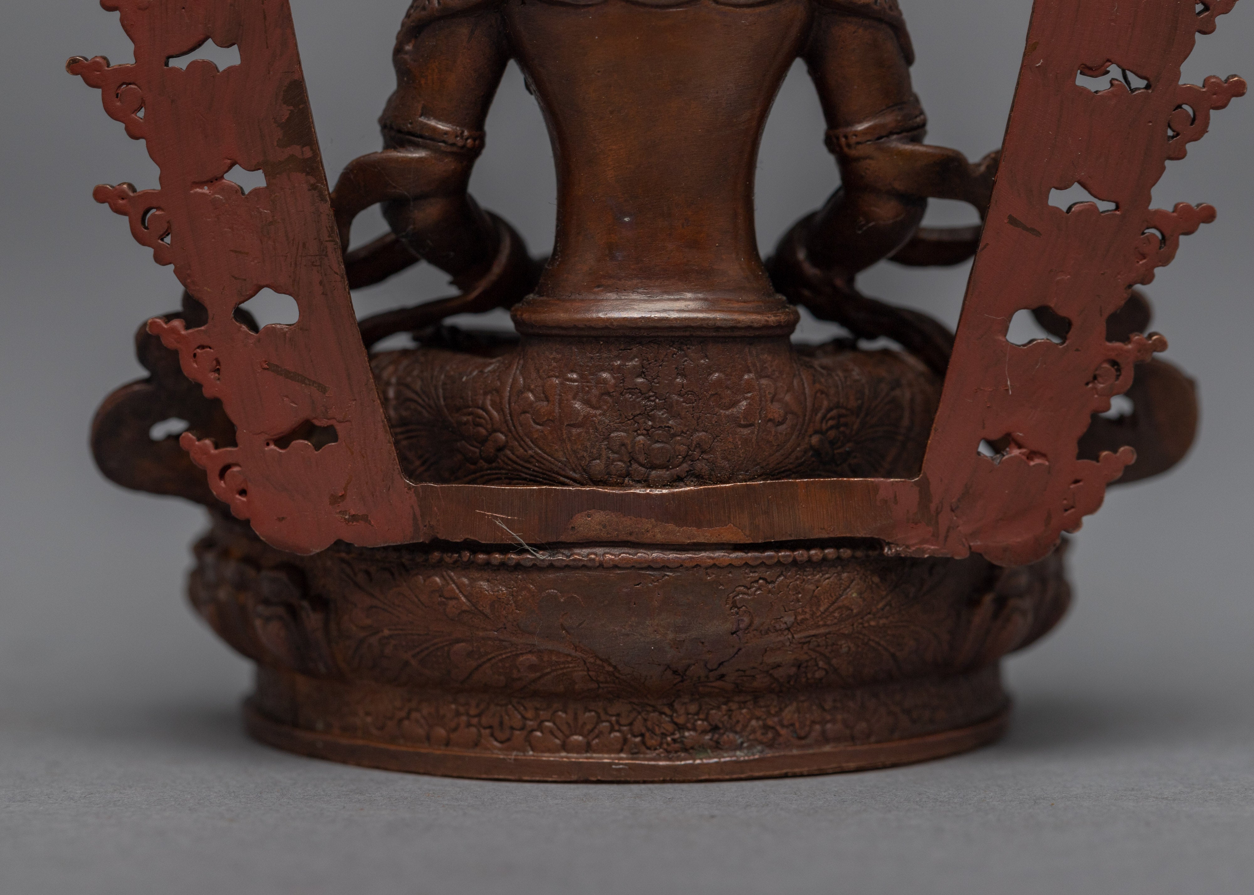 Amitayus Machine-Made Statue | Miniature Buddhist Deity Art