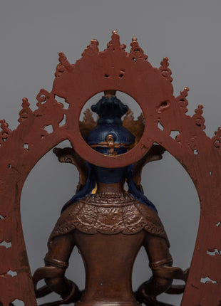 Amitayus Machine-Made Statue | Miniature Buddhist Deity Art