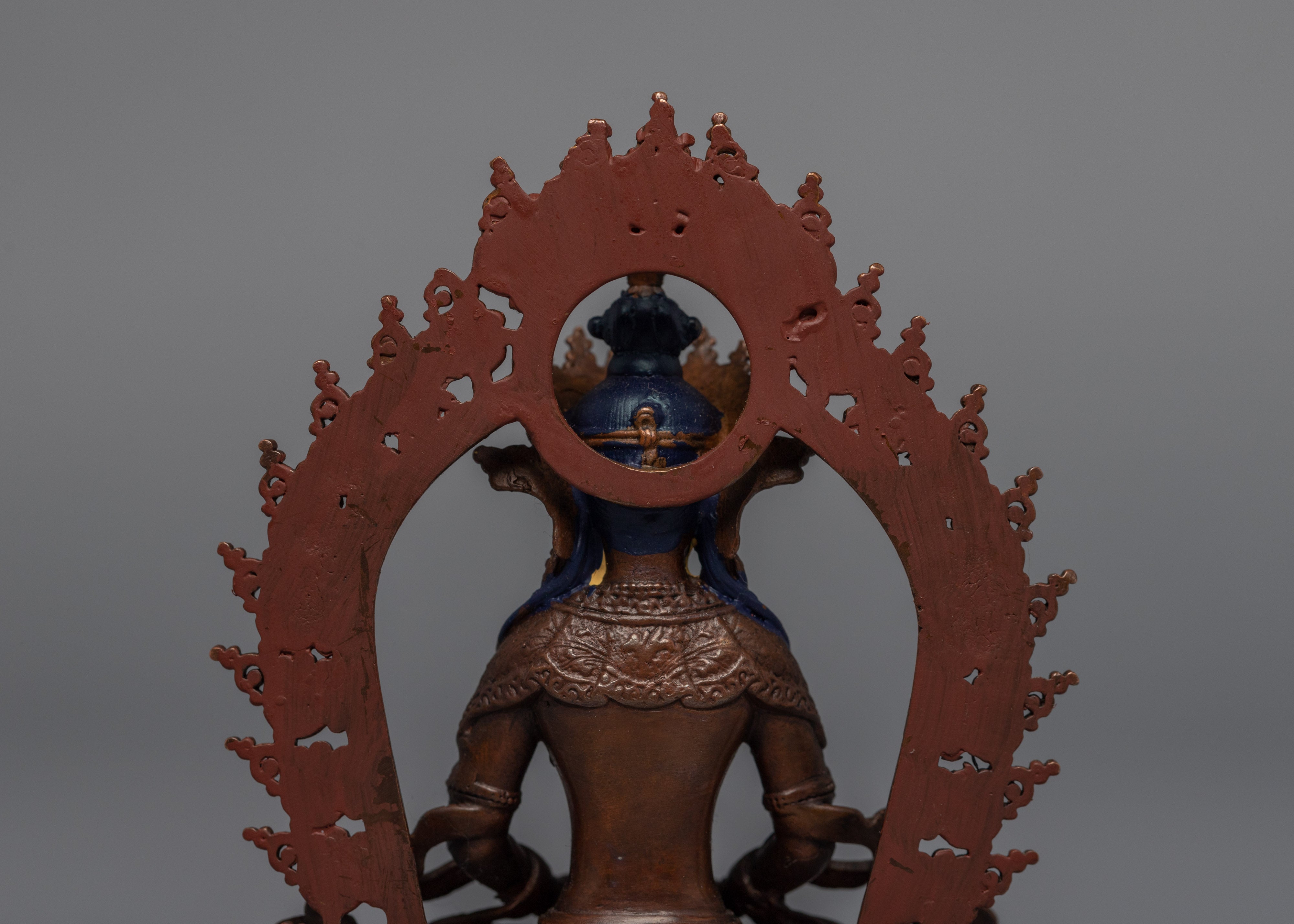 Amitayus Machine-Made Statue | Miniature Buddhist Deity Art