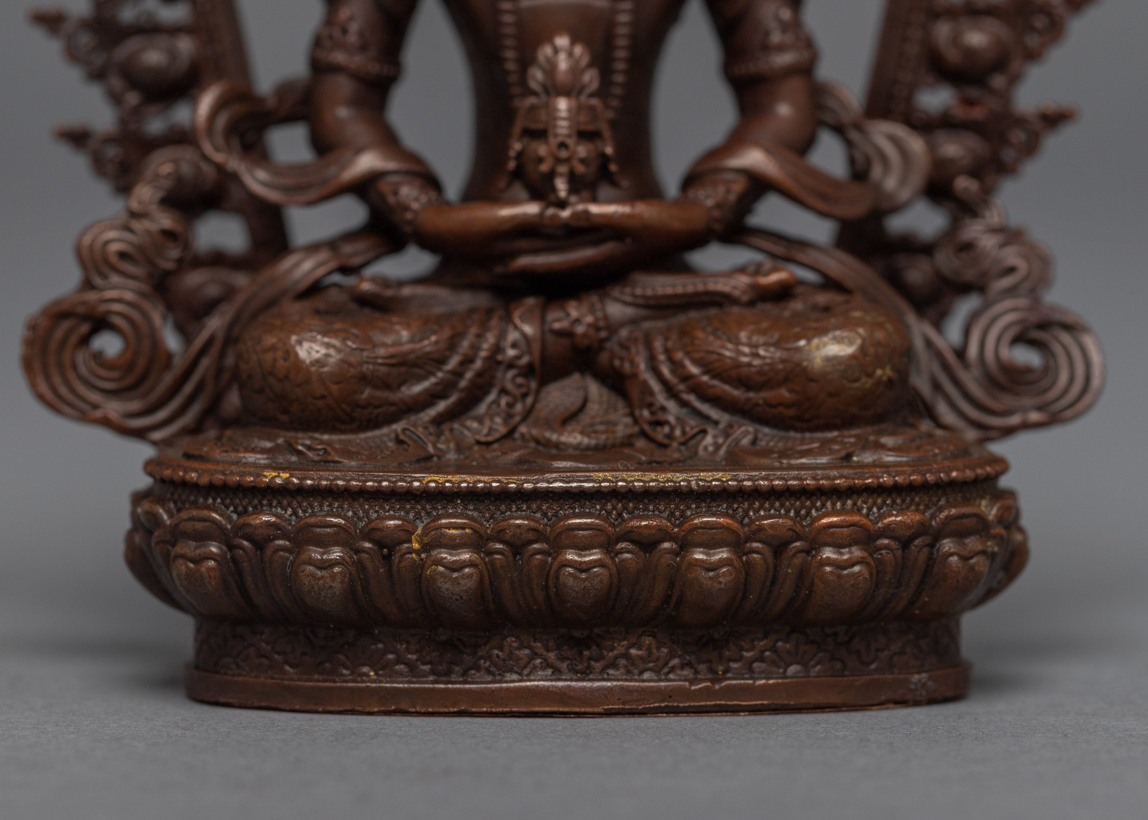 Amitayus Machine-Made Statue | Miniature Buddhist Deity Art