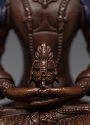Amitayus Machine-Made Statue | Miniature Buddhist Deity Art