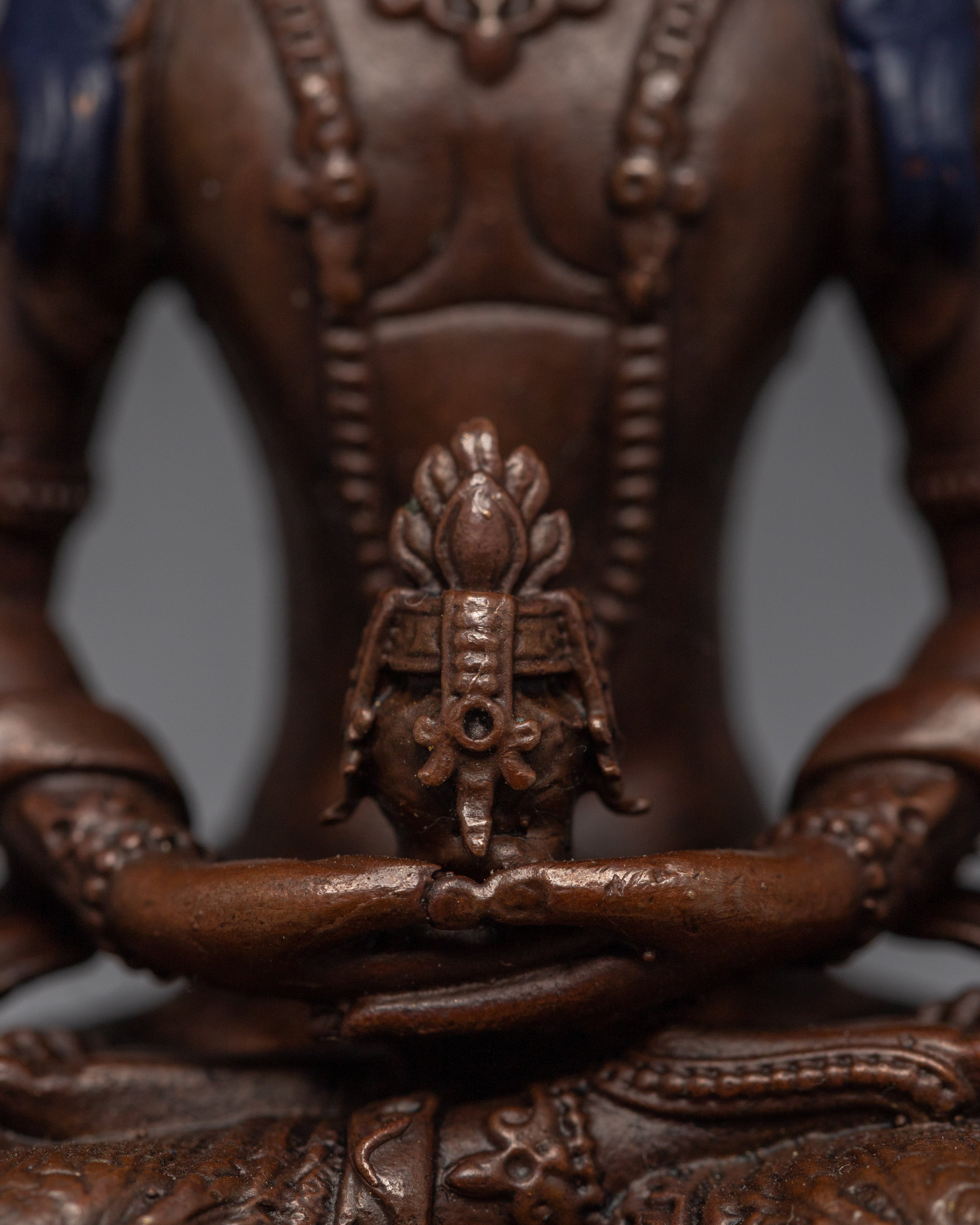 Amitayus Machine-Made Statue | Miniature Buddhist Deity Art