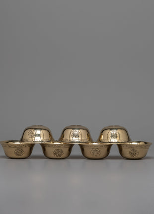 Brass Carved Offering Bowls