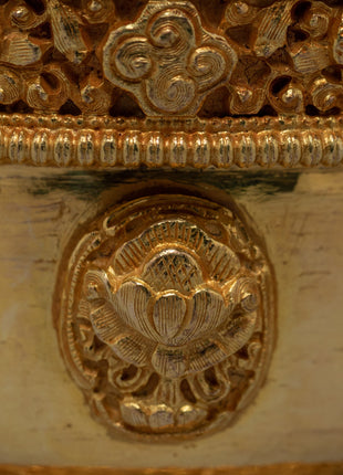 Gold Plated Offering Bowl | Himalayan Art Work
