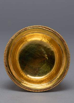 Gold Plated Offering Bowl | Himalayan Art Work