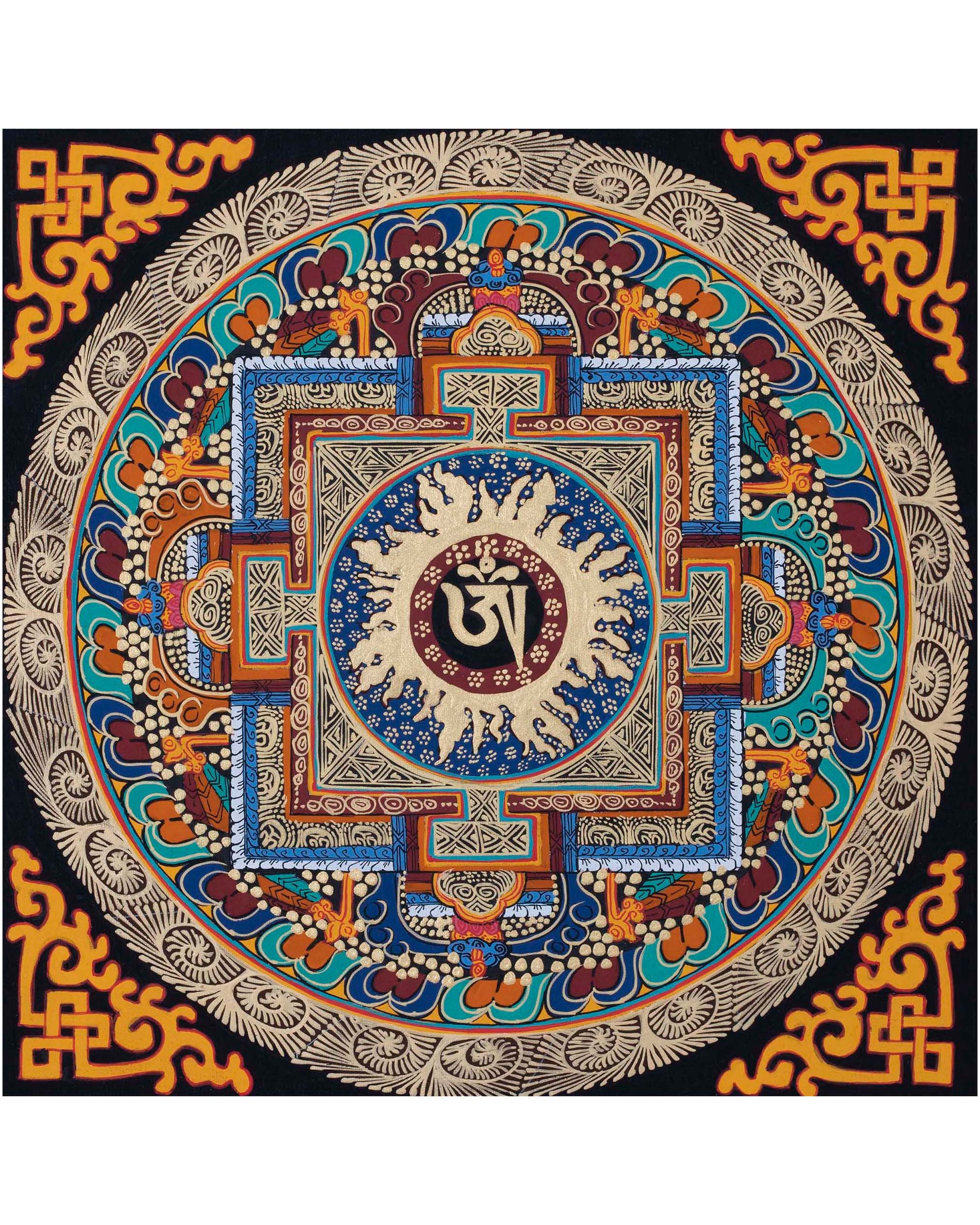 Om Mandala Thangka | Wall hanging