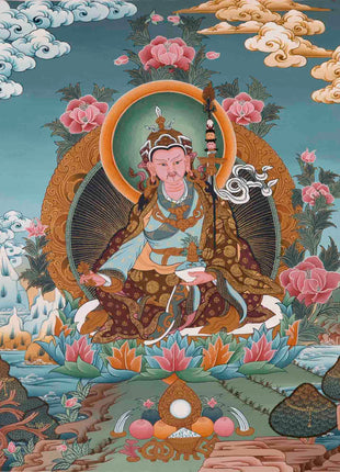 Padmasambhava Guru | Buddhist Thangka | Religious Wall Decors