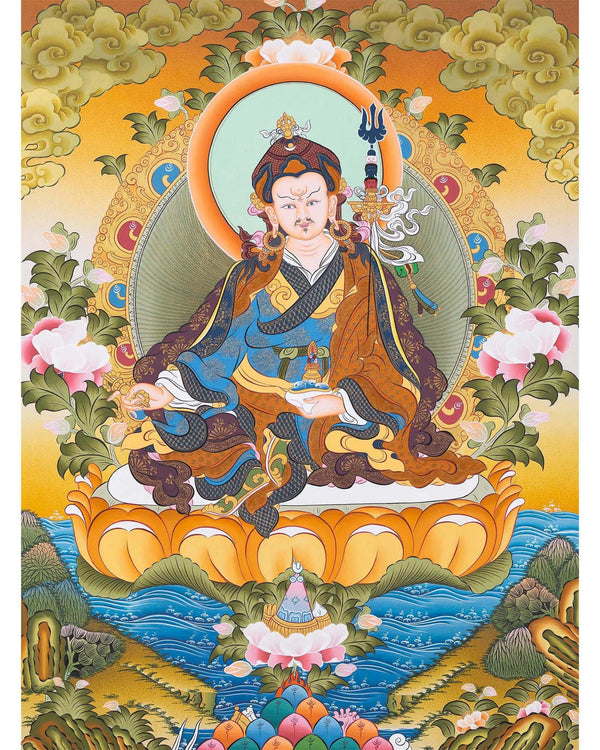 Padmasambhava Guru Rinpoche | Original Hand Painted Art | Wall Decors