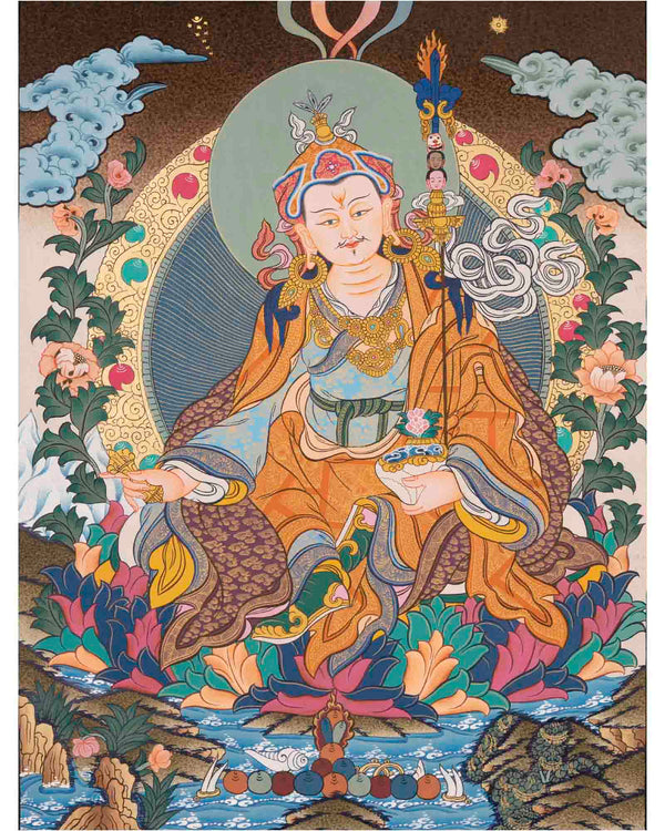 Padmasambhava Guru Rinpoche | Tibetan Thangka | Wall Decors