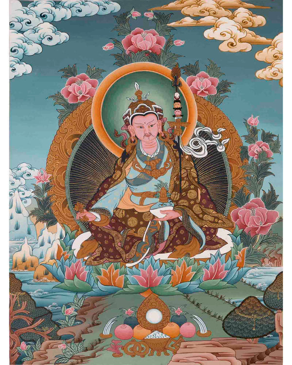 Padmasambhava Guru | Buddhist Thangka | Religious Wall Decors