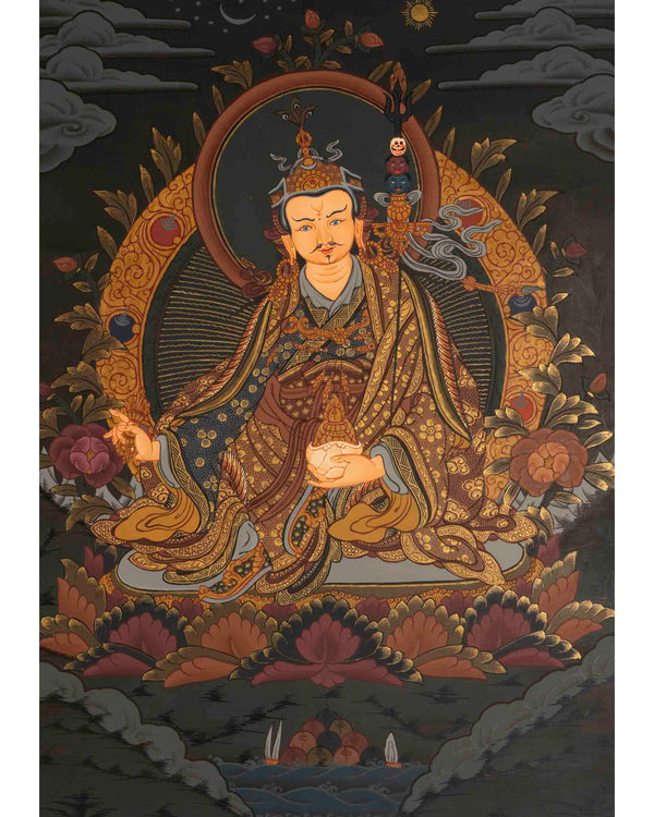 Padmasambhava Rinpoche Thangka | Tibetan Buddhist Art | Wall Decors