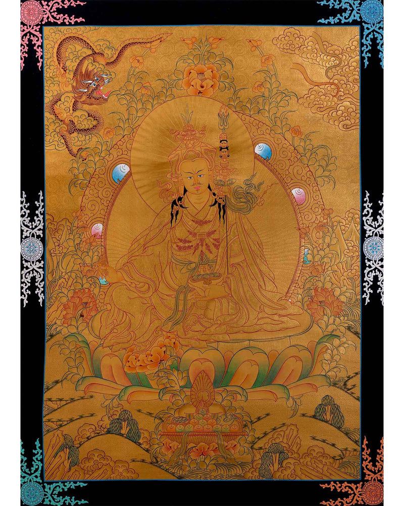 Padmasambhava Thangka Painting | Lotus Born Master of Buddhism