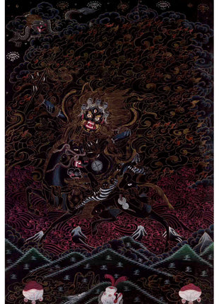 Palden Lhamo Thangka | Traditional Tibetan Art | Wall Decors