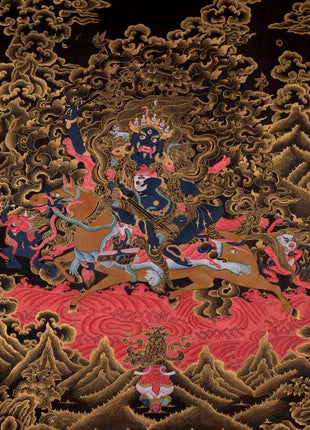 Palden Lhamo | Traditional Tibetan Thangka | Religious Wall Decors