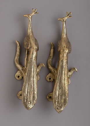 Peacock Door Handle Set
