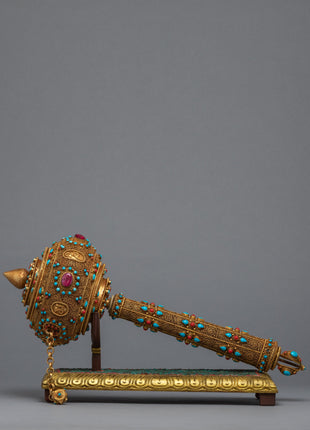 Prayer Wheel Buddhist | 24k Gold Plated