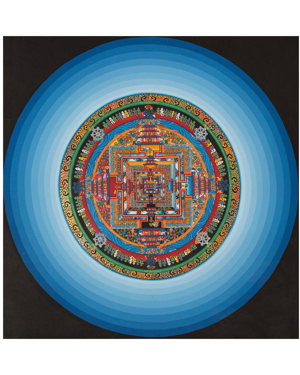 Quality Kalachakra Mandala |  Mandala Blue Halo