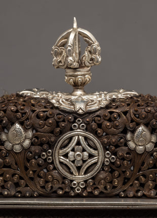 Buddhist Incense Burner | Plated With Sliver | Ritual Items