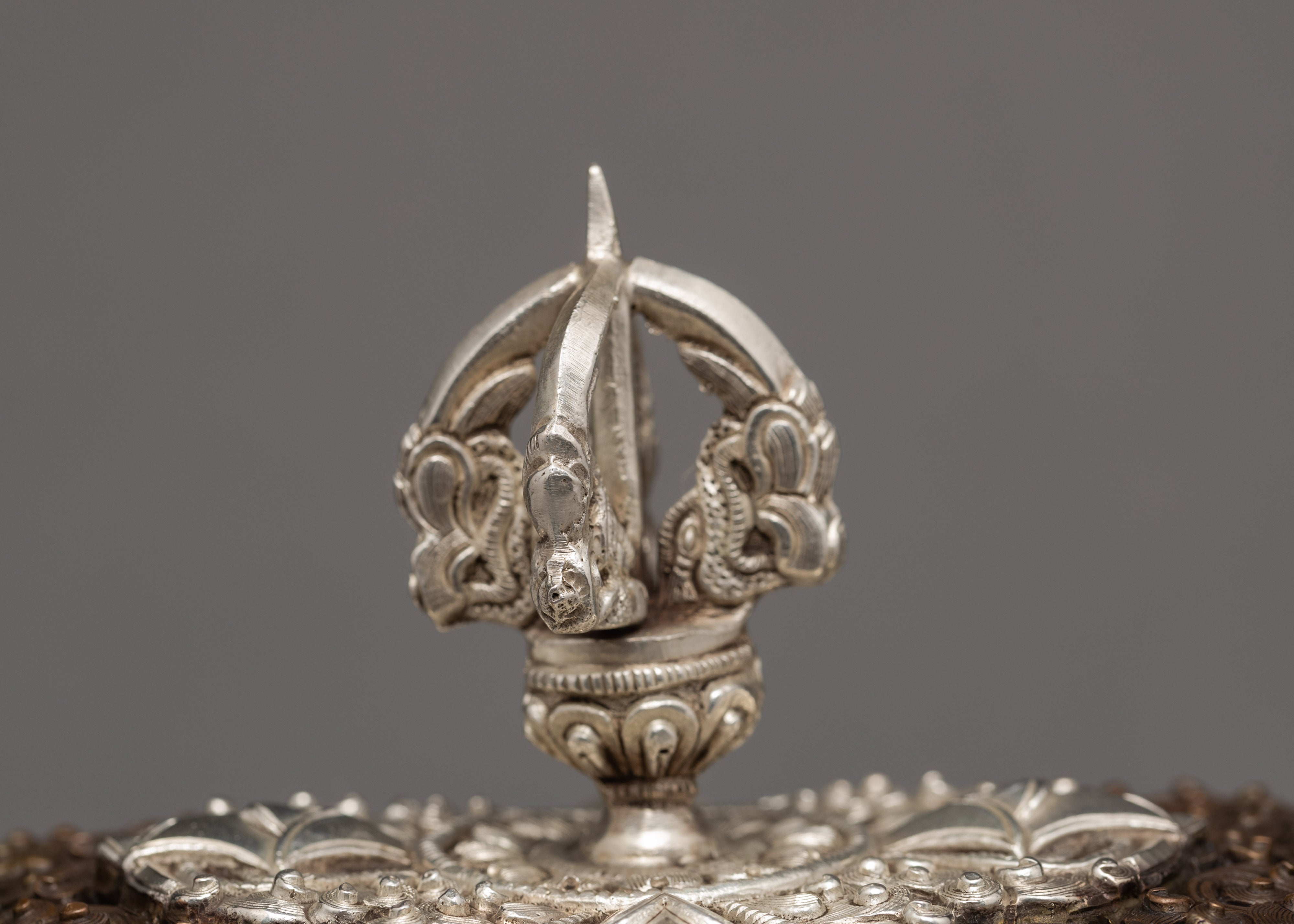 Buddhist Incense Burner | Plated With Sliver | Ritual Items