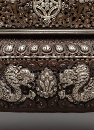 Buddhist Incense Burner | Plated With Sliver | Ritual Items