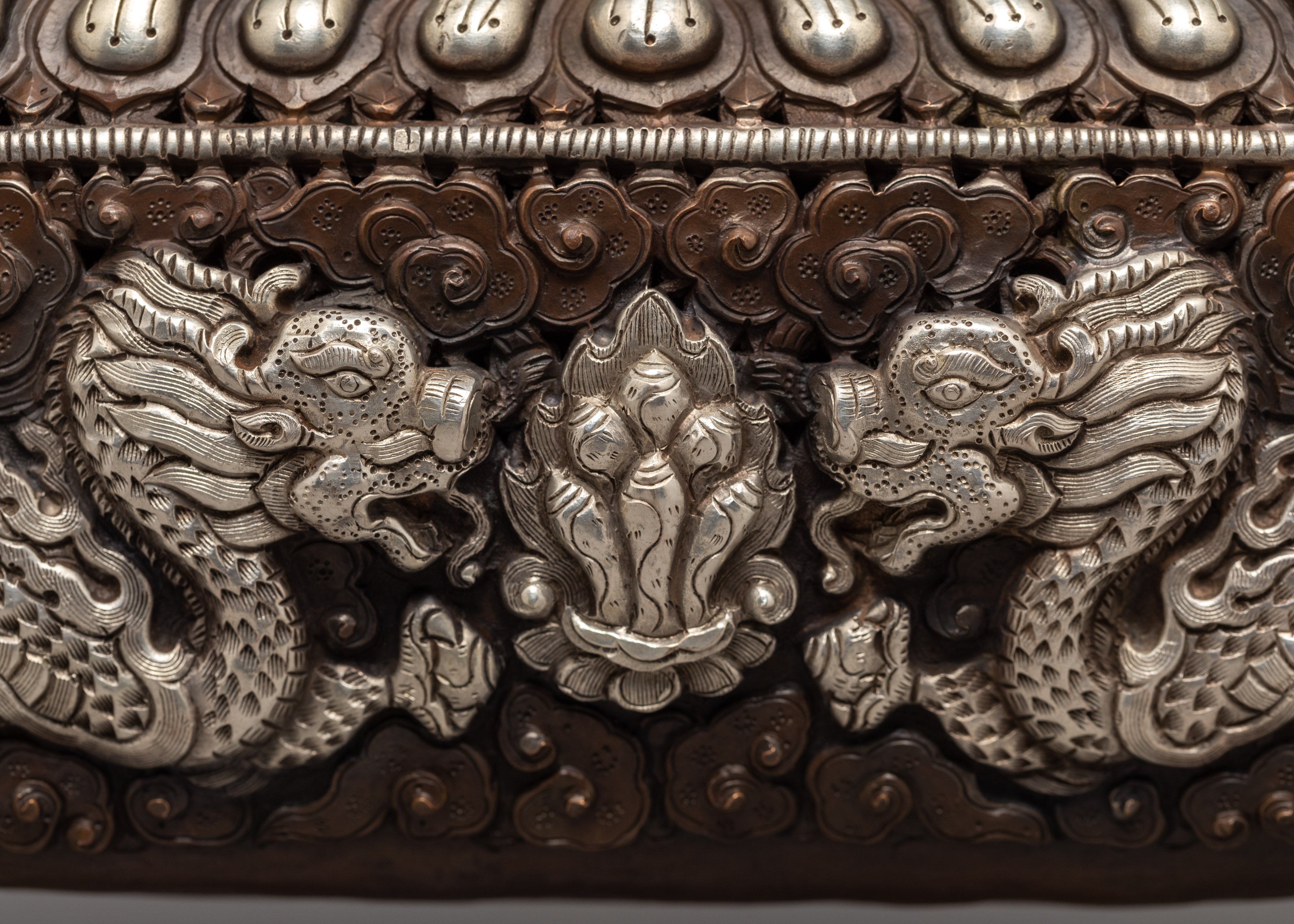 Buddhist Incense Burner | Plated With Sliver | Ritual Items