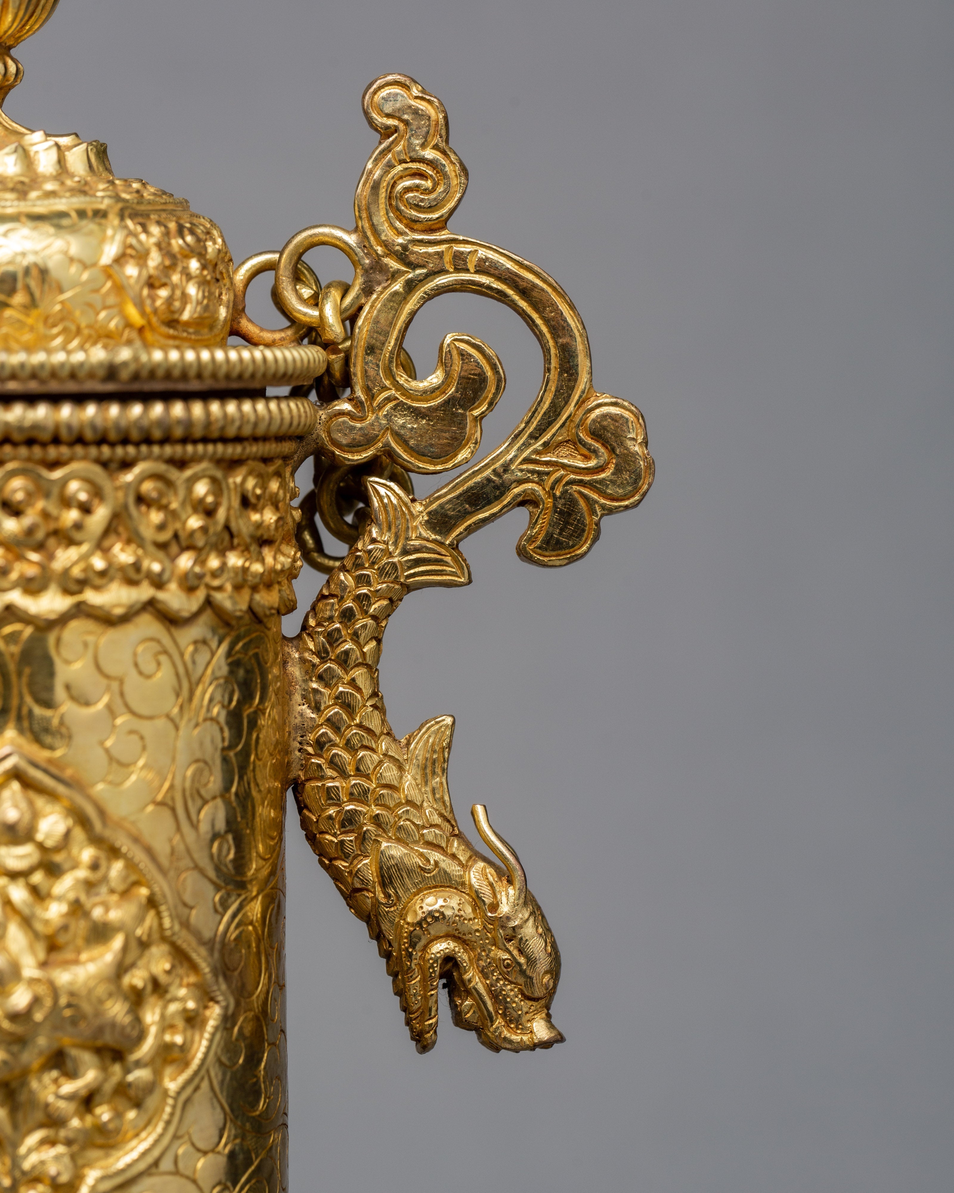 Traditional Incense Holder | Plated With Pure 24K Gold | Tibetan Holder