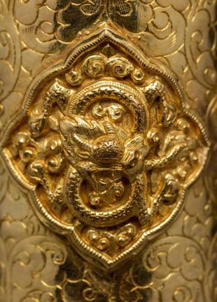 Traditional Incense Holder | Plated With Pure 24K Gold | Tibetan Holder