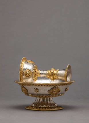 Gold Plated Serkyem Set | Buddhist  Ritual Item | Plated With 24K Gold