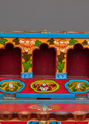 Traveling Altar Box | Buddhist Ritual Objects | Portable Meditation Box