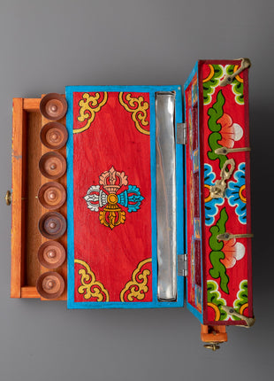 Traveling Altar Box | Buddhist Ritual Objects | Portable Meditation Box