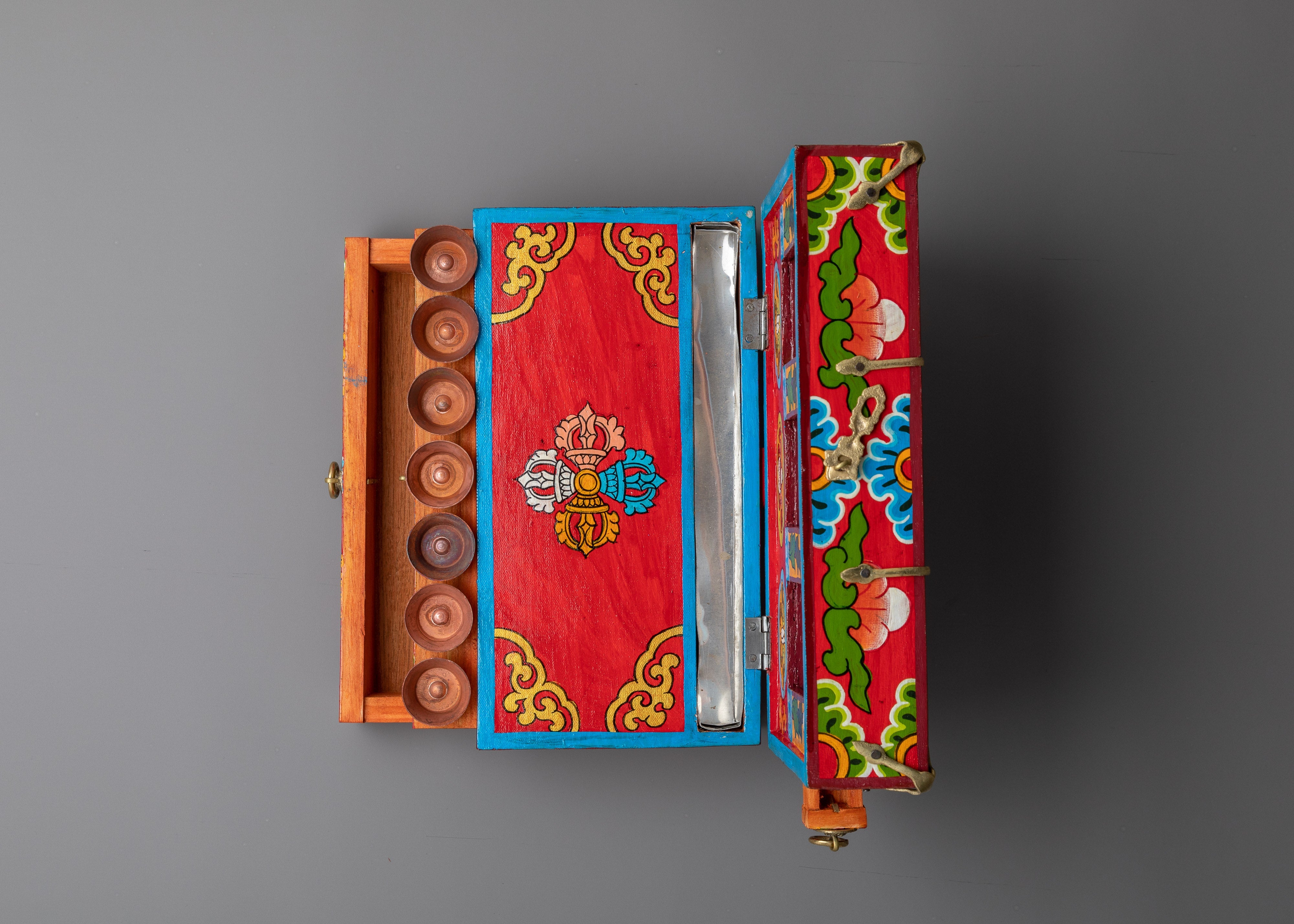 Traveling Altar Box | Buddhist Ritual Objects | Portable Meditation Box