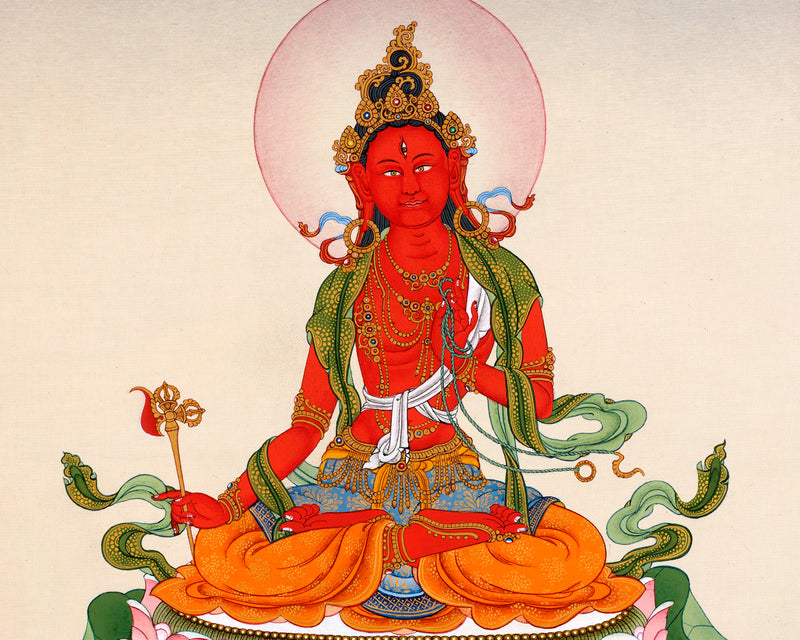 Tangka Red Red Tara Thangka | Tibetan Bodhisattva painting