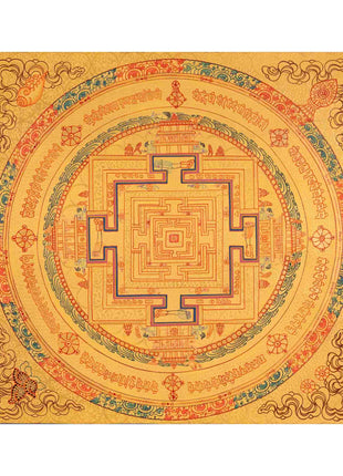 Religious Mandala Thangka | Tibetan Artwork | Traditional Wall Decors
