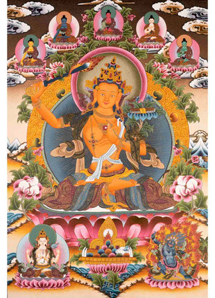 Religious Manjushree Thangka | Thangka Painting