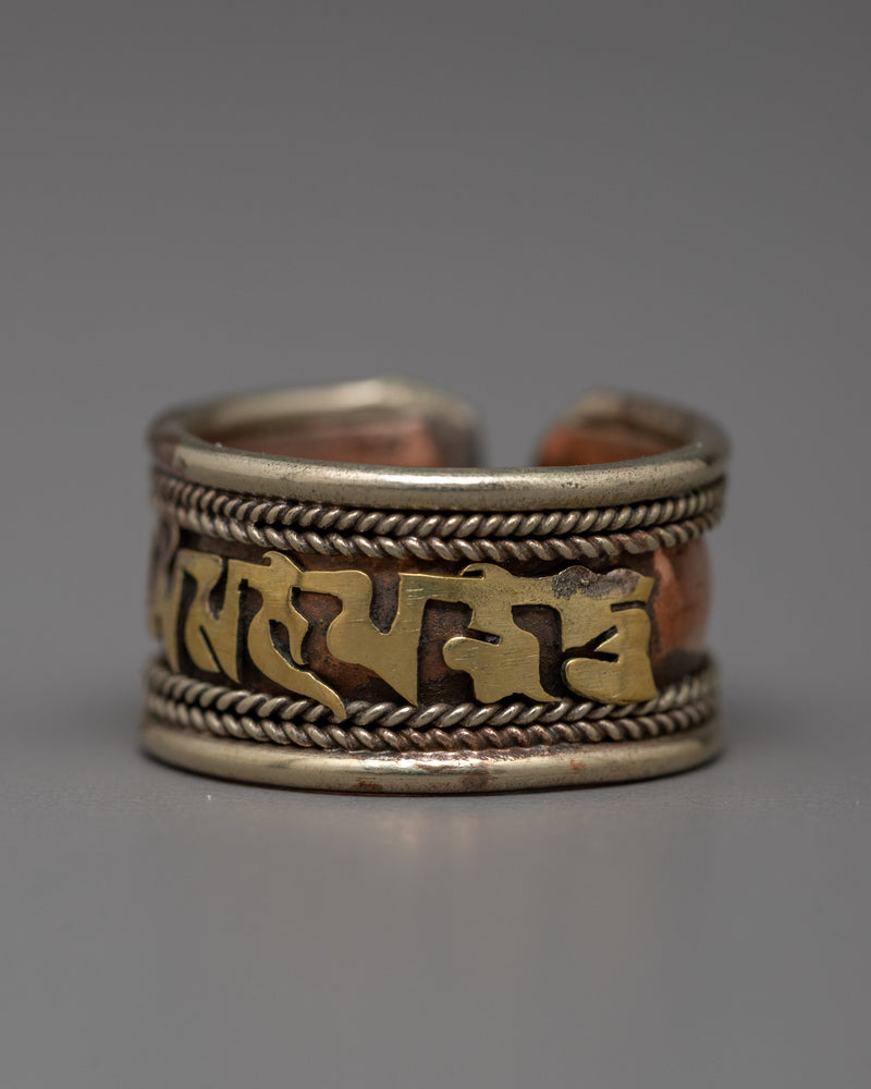 Buddhist Adjustable Ring for Women and Men