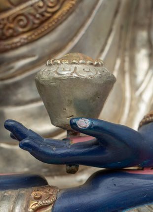 Buddha Akshobhya Statue | Traditionally Carved Gautam Buddha Figurine