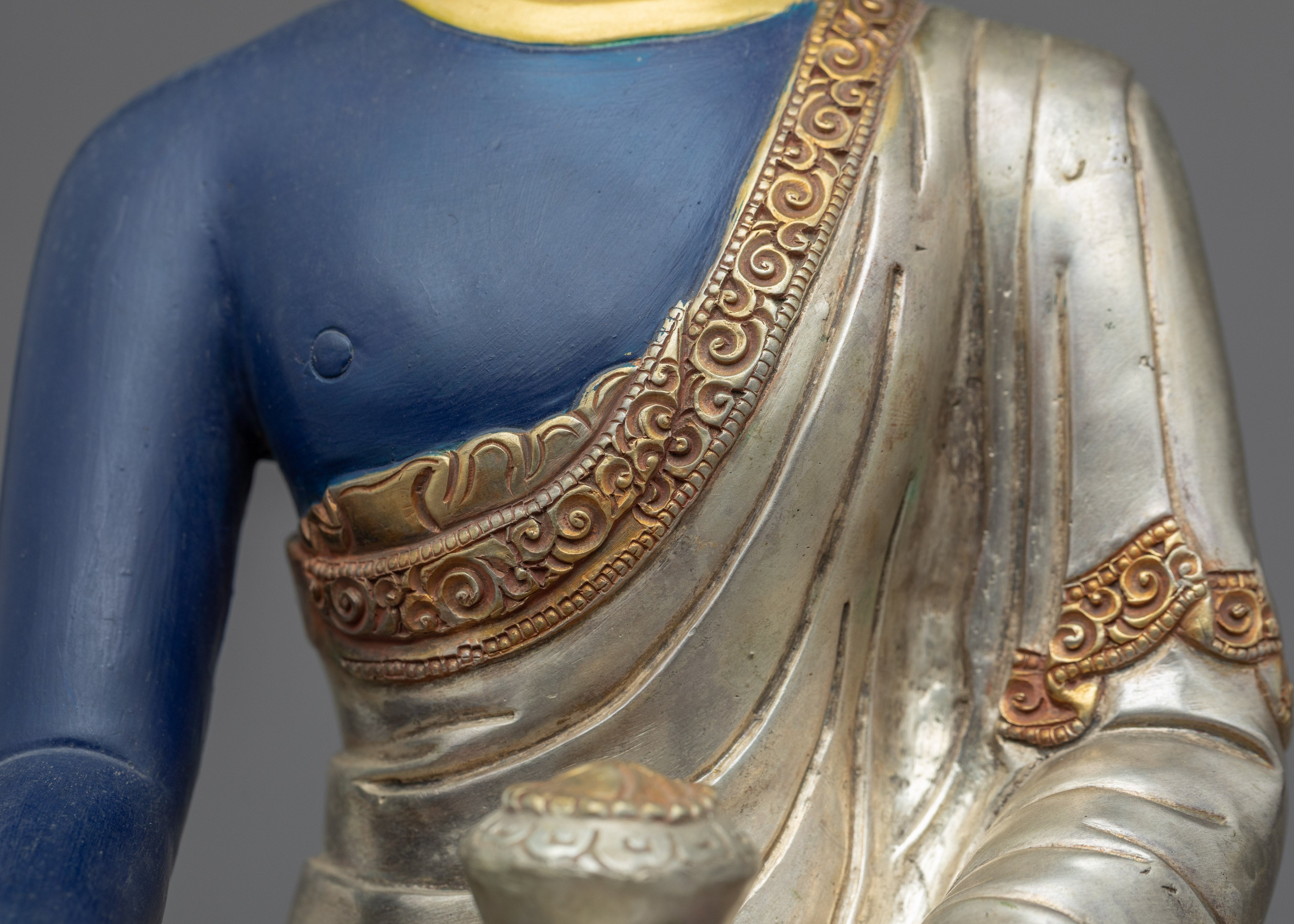 Buddha Akshobhya Statue | Traditionally Carved Gautam Buddha Figurine