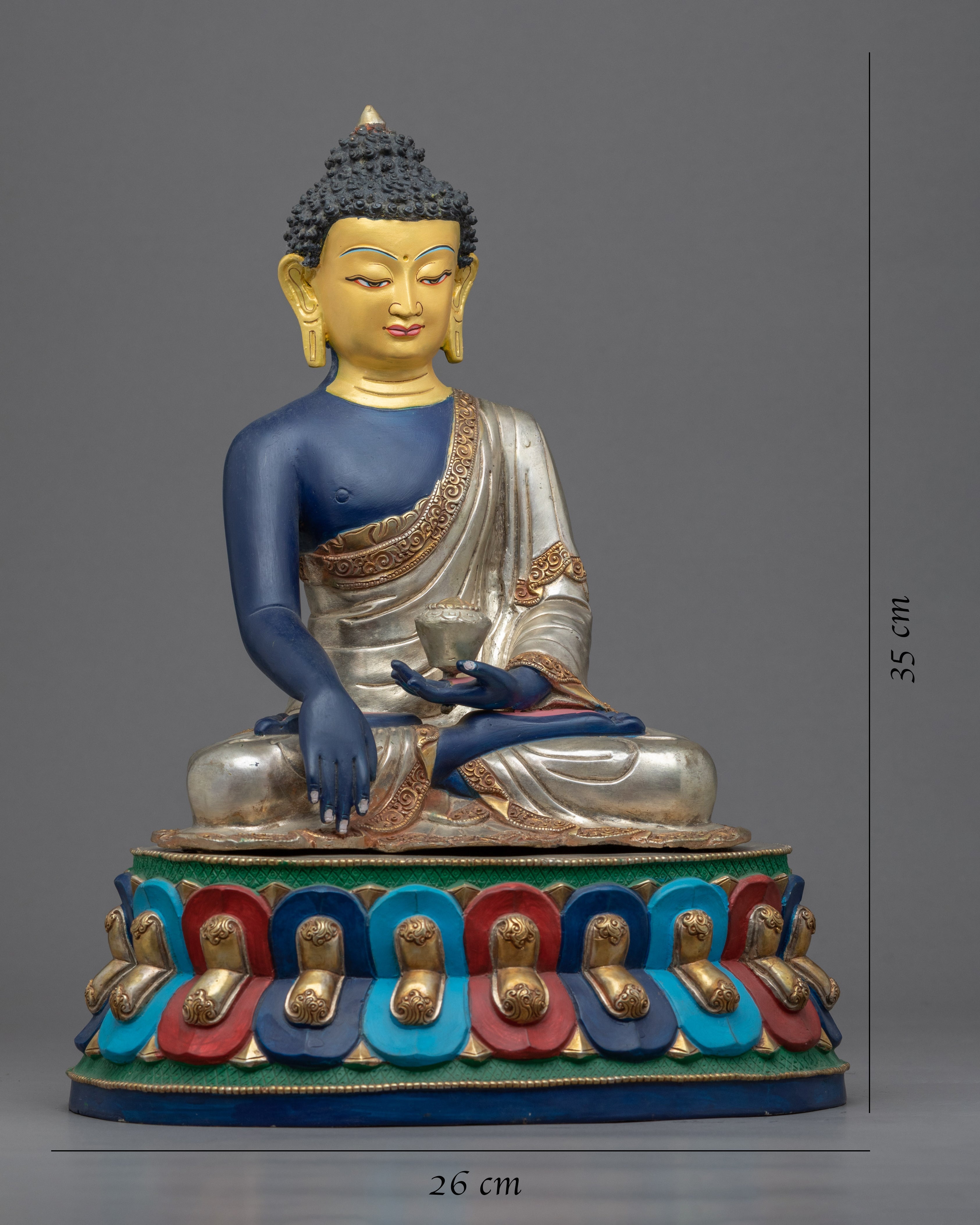 Buddha Akshobhya Statue | Traditionally Carved Gautam Buddha Figurine