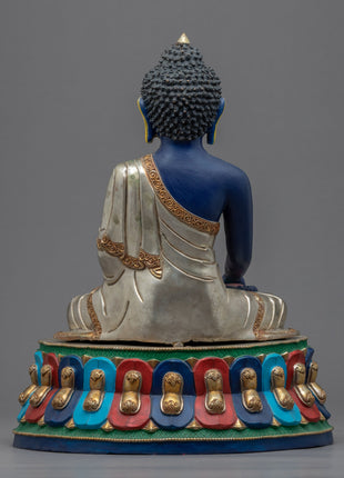 Buddha Akshobhya Statue | Traditionally Carved Gautam Buddha Figurine