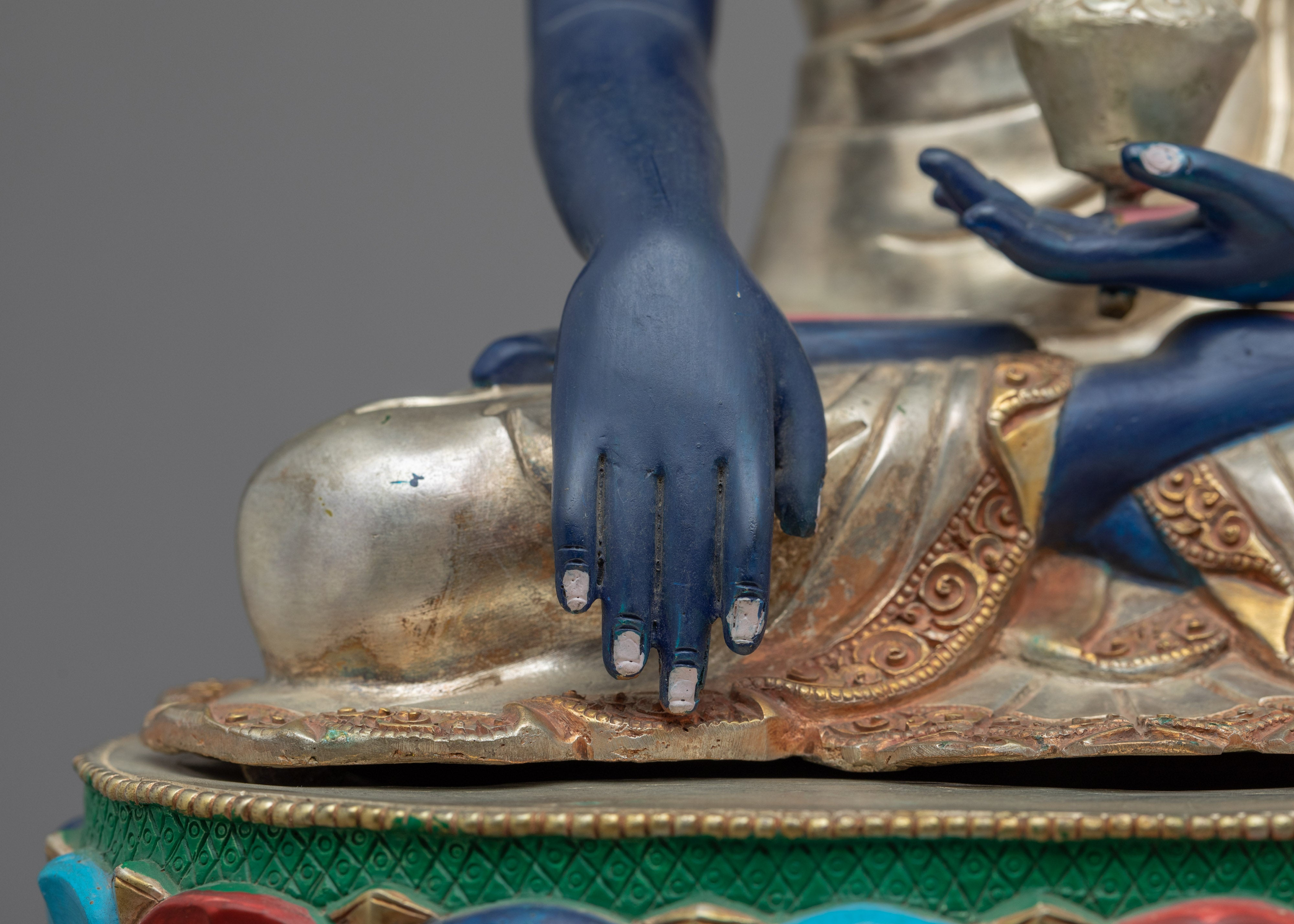 Buddha Akshobhya Statue | Traditionally Carved Gautam Buddha Figurine