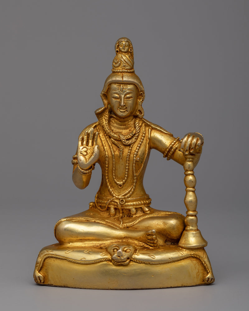 Adiyogi Shiva Statue | 24K Gold Plated Divine Sculpture for Spiritual Decor