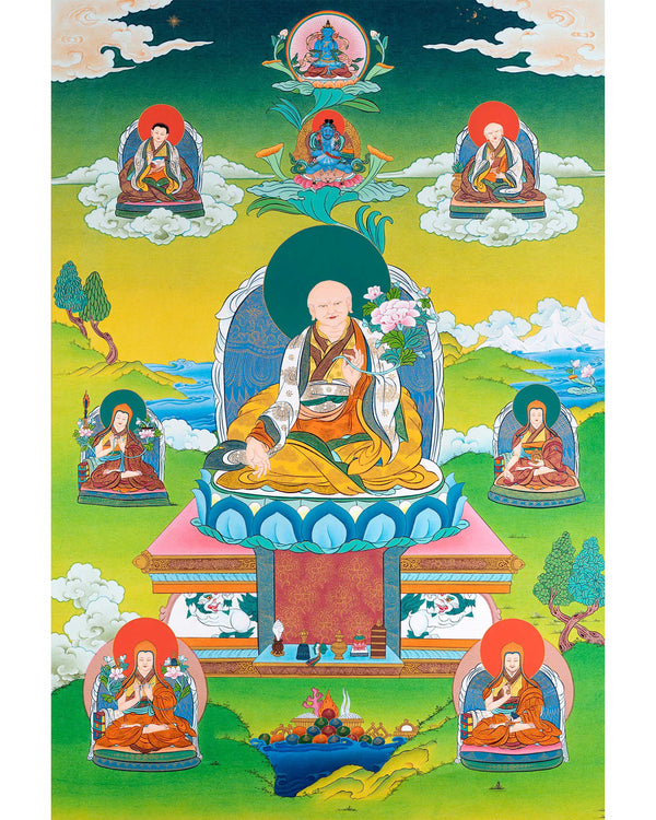 sakya master thangka sachen kunga nyingpo