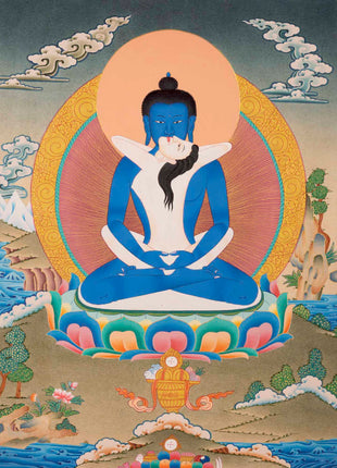 Samantabhadra Bodhisattva Thangka | Aspiration Prayer Buddha