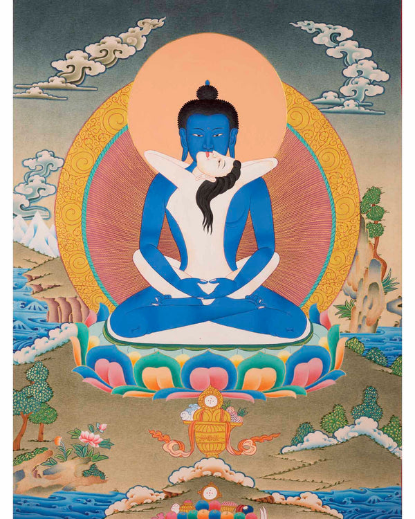 Samantabhadra Bodhisattva Thangka | Aspiration Prayer Buddha