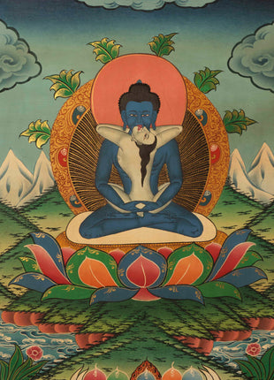 Samantabhadra Yab Yum Buddha | Small Size Original Hand-Painted Thangka