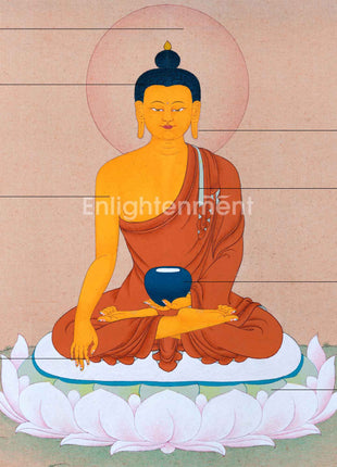 Shakyamuni Buddha Wall Art For Living Room Decoration | Traditional Himalayan Art For Wall Hanging